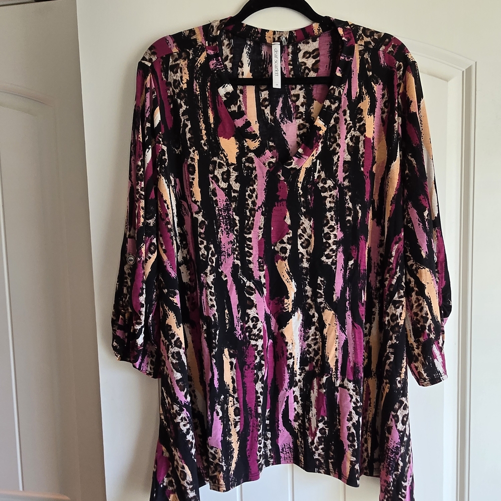 Vibrant Animal Print Women's Tunic